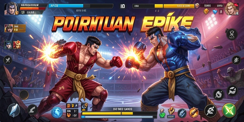 Screenshot dari gameplay API33 yang menampilkan pertarungan tak terduga.