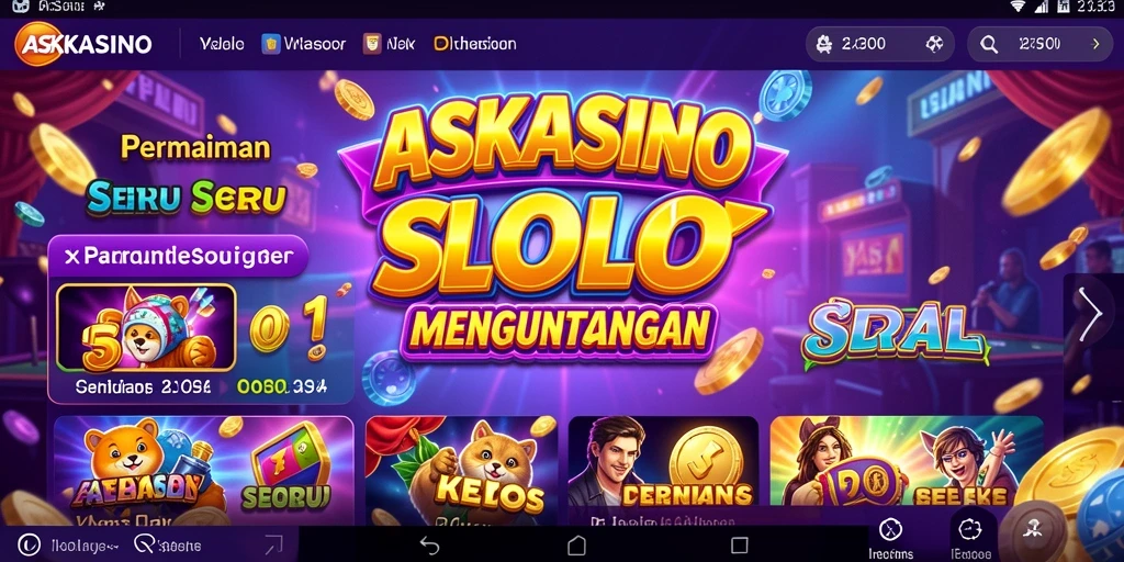 Tampilan gameplay seru dari permainan slot ASKASINO.