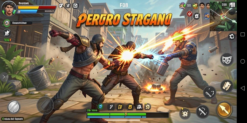 Screenshot F08 yang menunjukkan pertarungan yang intens dan mendebarkan.