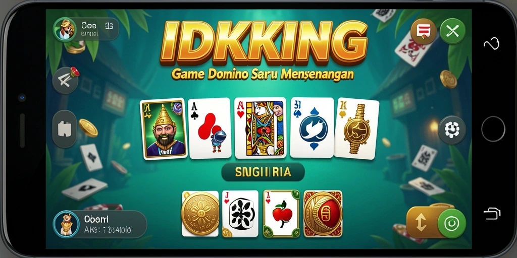 Tampilan gameplay domino yang menarik dalam IDRKING.