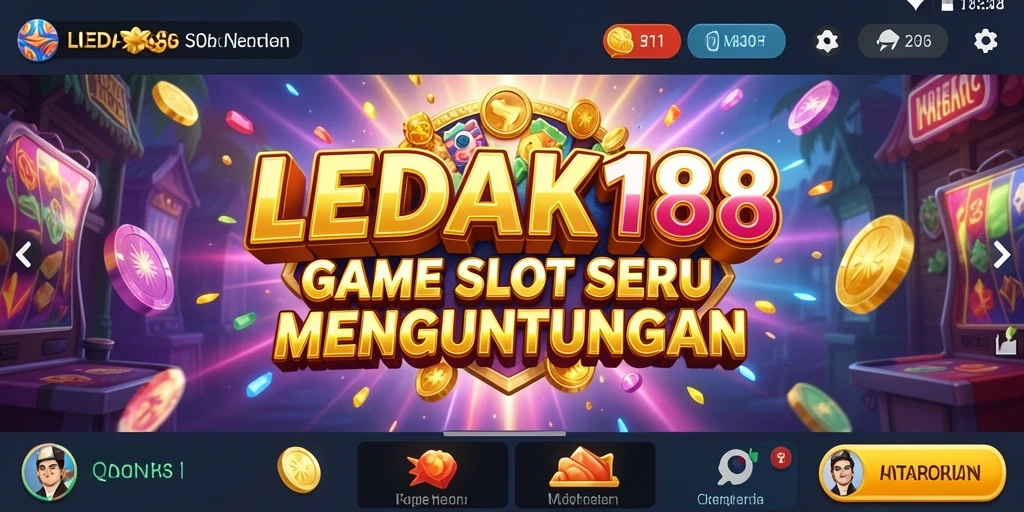 Tangkapan layar LEDAK188 dengan gameplay seru permainan Slot yang penuh warna.