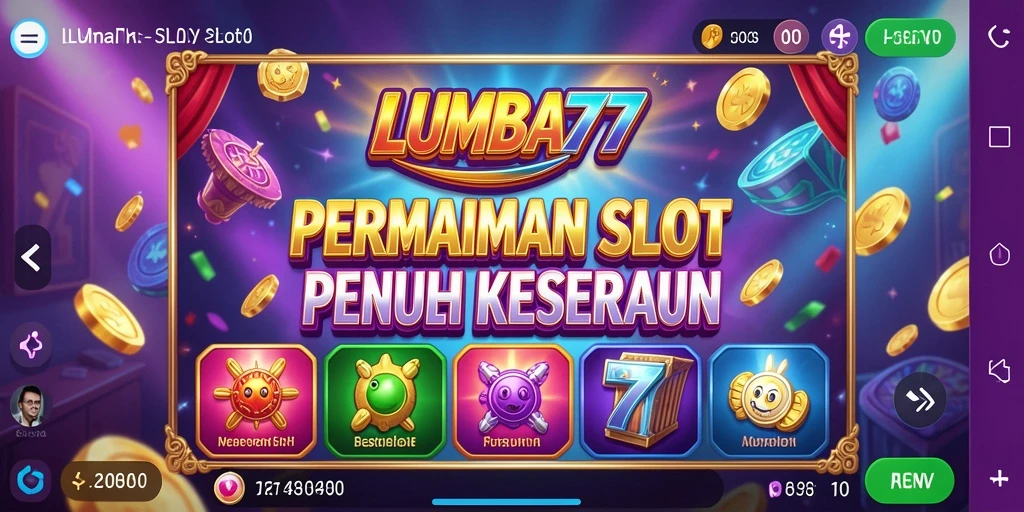 Tampilan permainan Slot yang menarik dan modern dari LUMBA77.