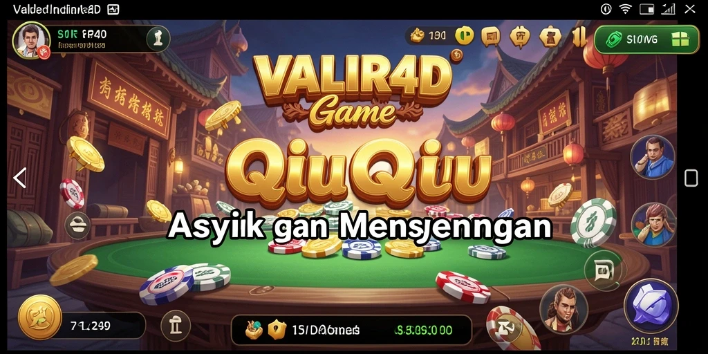 Tangkapan layar gameplay VALIR4D menampilkan momen seru dalam permainan QiuQiu.